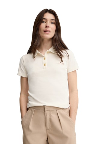 Polo slim - Écru