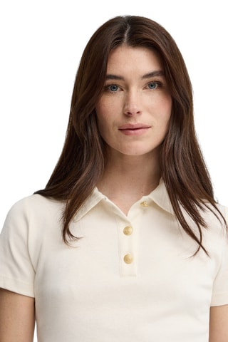 Polo slim - Écru