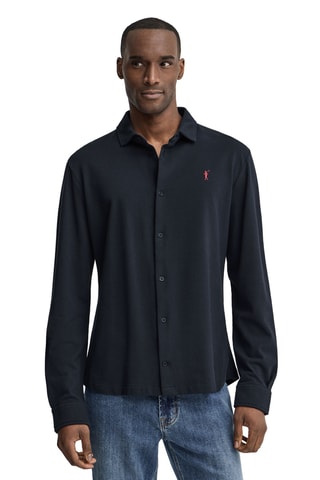 Chemise slim - Bleu marine