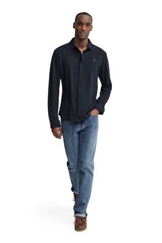 Chemise slim - Bleu marine