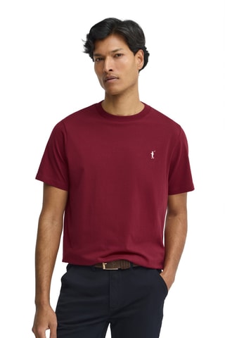 T-shirt Regular - Bordeauxrood