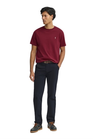 T-shirt Regular - Bordeauxrood