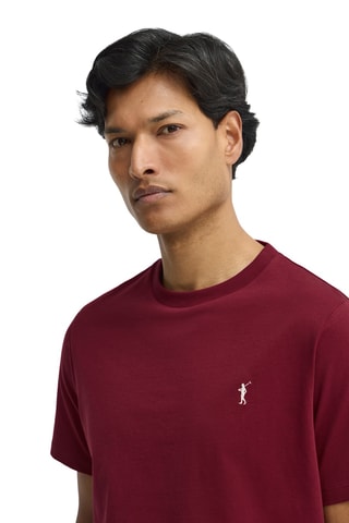T-shirt Regular - Bordeauxrood