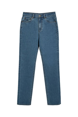 Jeans regular Hoge Taille - Blauw