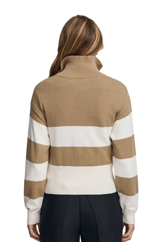 Pull - Blanc et marron