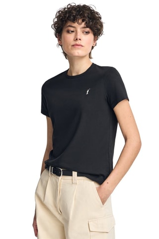 T-shirt Slim Fit - Zwart