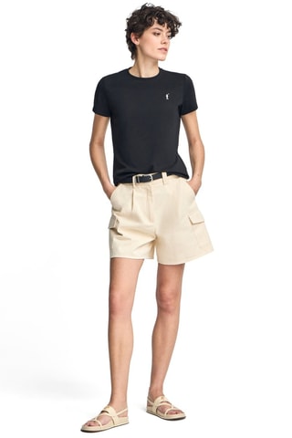 T-shirt Slim Fit - Zwart