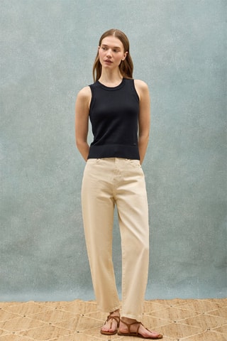 Pull sans manches - Noir