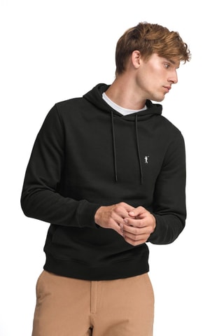 Sweater met Capuchon Slim Fit - Zwart