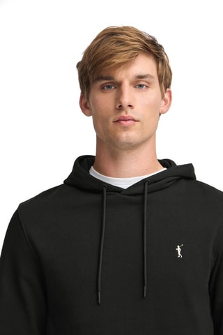 Sweater met Capuchon Slim Fit - Zwart