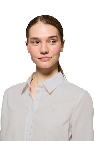 Linnen Blouse Regular Fit - Wit