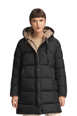 Dubbelzijdige Gewatteerde Jas - Beige en zwart