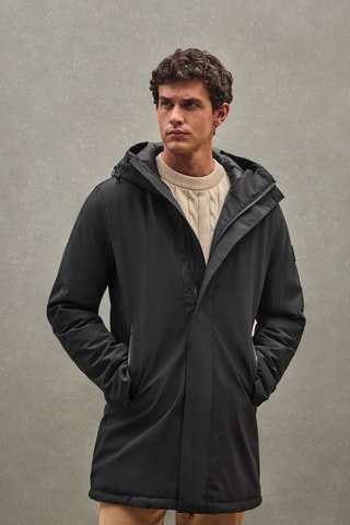 Parka à capuche - Noir