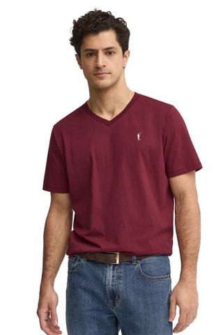 T-shirt Regular - Bordeauxrood