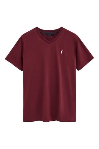 T-shirt Regular - Bordeauxrood