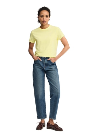 T-shirt Regular - Lichtgeel