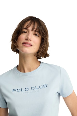 T-shirt Slim - Lichtblauw