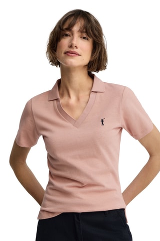 Polo slim - Rose clair