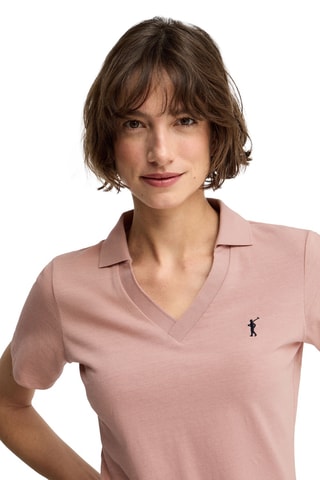 Polo slim - Rose clair