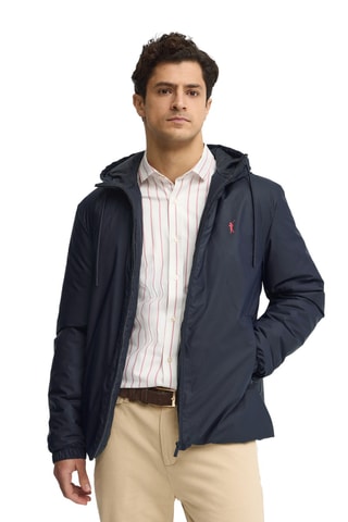 Doudoune à capuche - Bleu marine