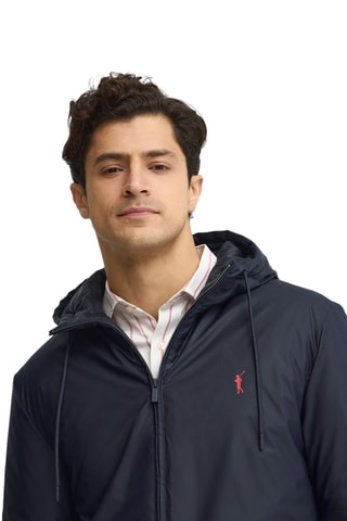 Doudoune à capuche - Bleu marine