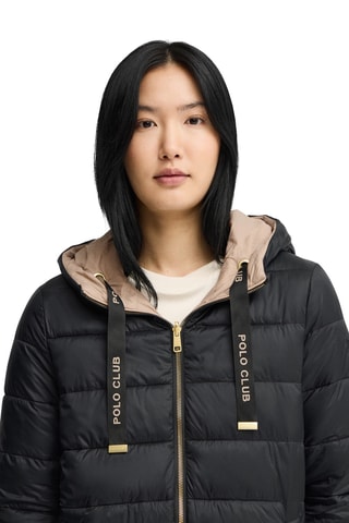 Dubbelzijdige Gewatteerde Jas - Zwart