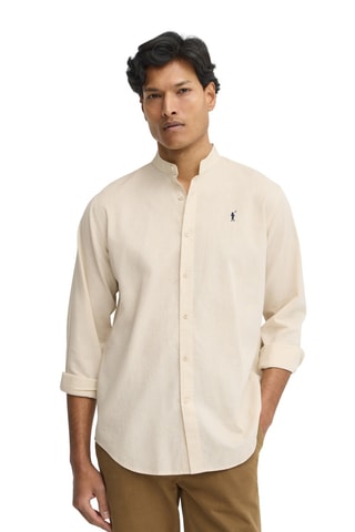 Chemise regular en lin - Beige