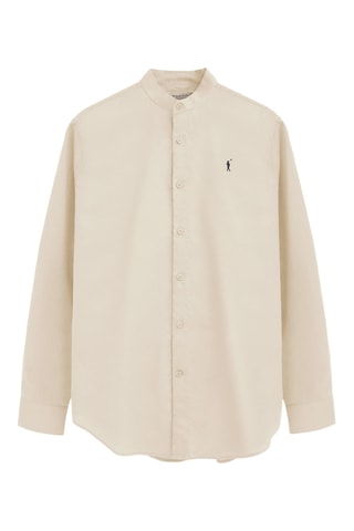Chemise regular en lin - Beige
