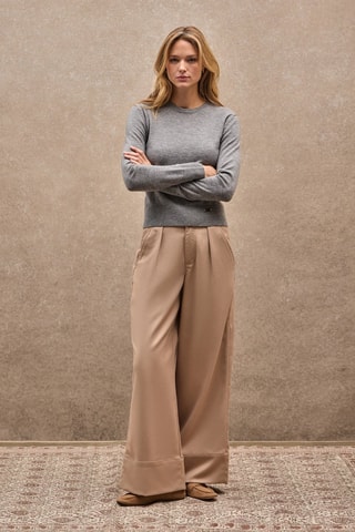 Merinoswollen Trui - Grijs