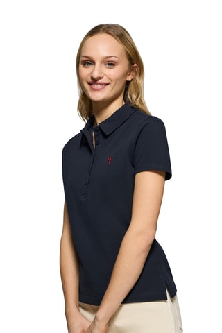 Polo slim - Bleu et rouge