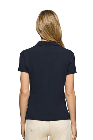 Polo slim - Bleu et rouge