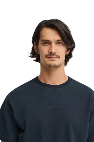 T-shirt Relaxed - Marineblauw