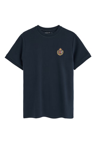 T-shirt Relaxed - Marineblauw