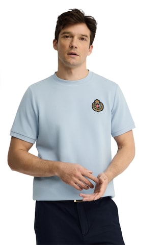 T-shirt Relaxed - Lichtblauw