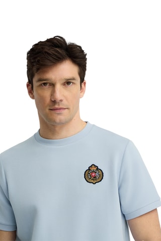 T-shirt Relaxed - Lichtblauw