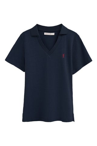 Polo slim - Bleu marine