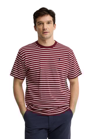 T-shirt Loose - Bordeauxrood