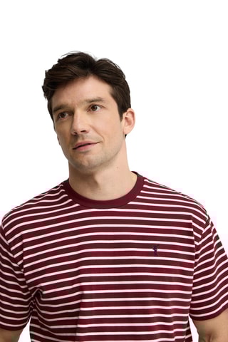 T-shirt Loose - Bordeauxrood