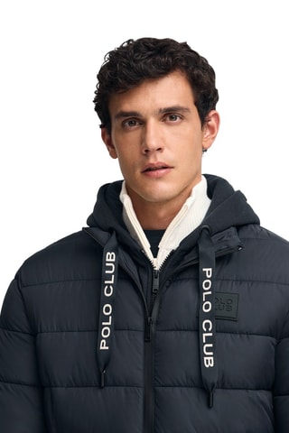 Doudoune à capuche - Bleu