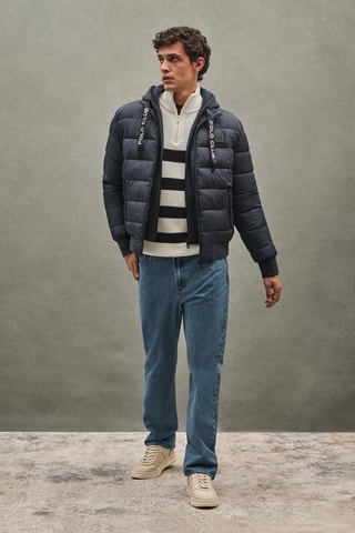 Doudoune à capuche - Bleu