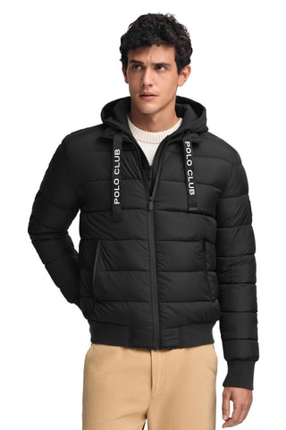 Doudoune à capuche - Noir