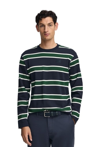 T-shirt Loose - Blauw en groen