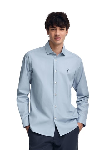 Chemise slim - Bleu