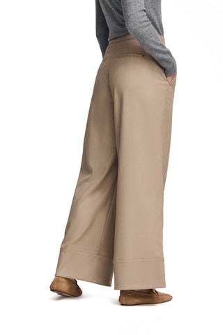 Relaxed Broek Hoge Taille - Bruin