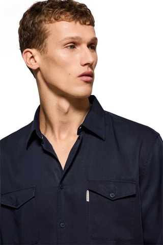 Chemise regular - Bleu