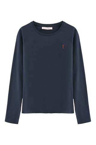 T-shirt Slim Fit - Blauw en rood