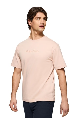 T-shirt relaxed - Roze