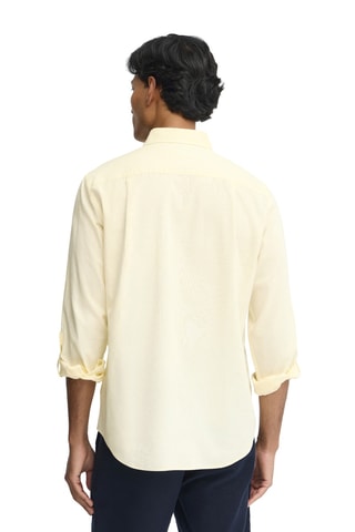 Chemise regular en lin - Jaune clair
