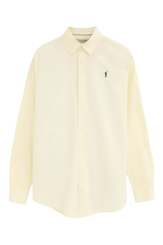 Chemise regular en lin - Jaune clair