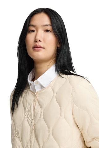 Gewatteerde Jas - Beige